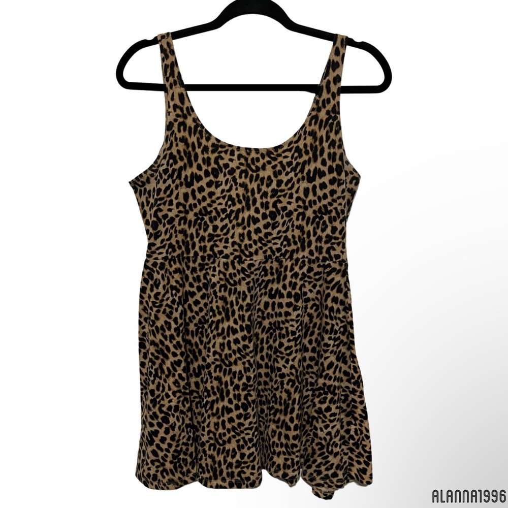 VS Pink - Leopard Print Skater Dress
